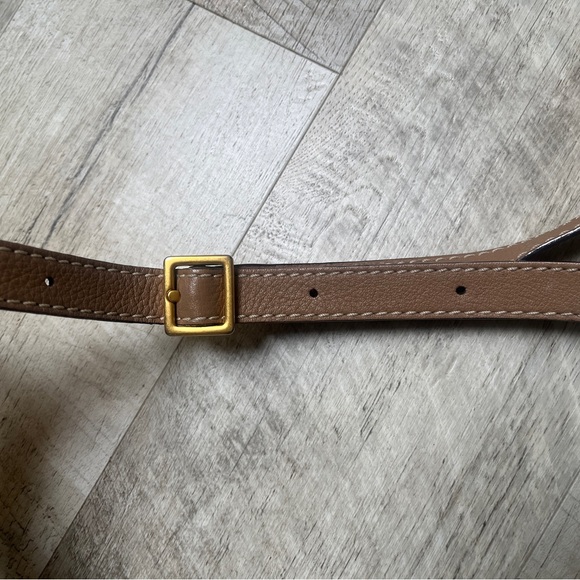 Chloe Brown Crossbody Bag with Gold Accents - Picture 4 of 15